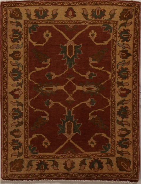 Pishavar Brown Hand Knotted 22 X 30  Area Rug 251-13400 Image 0