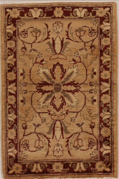 Pishavar Beige Hand Knotted 111 X 30  Area Rug 251-13426 Image 0