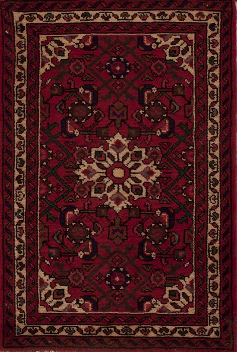 Hossein Abad Red Hand Knotted 23 X 33  Area Rug 251-13469 Image 0