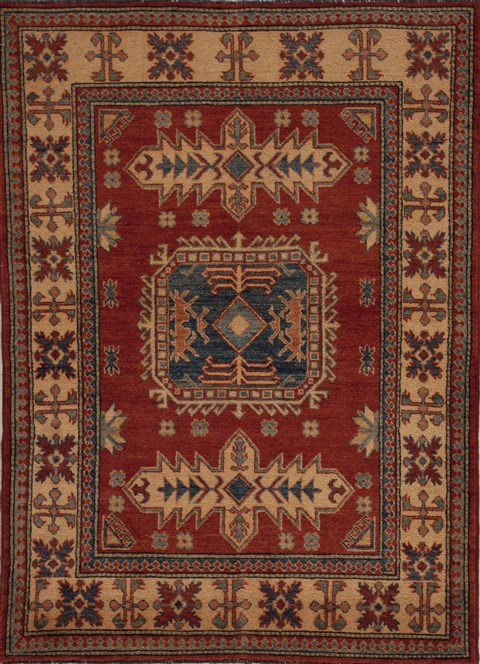 Kazak Red Hand Knotted 311 X 56  Area Rug 251-13474 Image 0