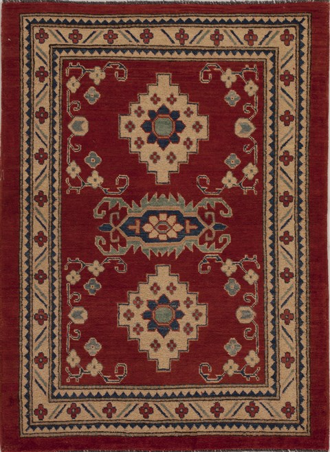 Kazak Red Hand Knotted 311 X 55  Area Rug 251-13487 Image 0
