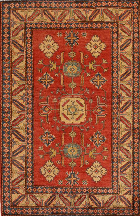 Kazak Red Hand Knotted 310 X 511  Area Rug 251-13496 Image 0