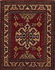 Kazak Red Square Hand Knotted 36 X 46  Area Rug 251-13524 Thumb 0