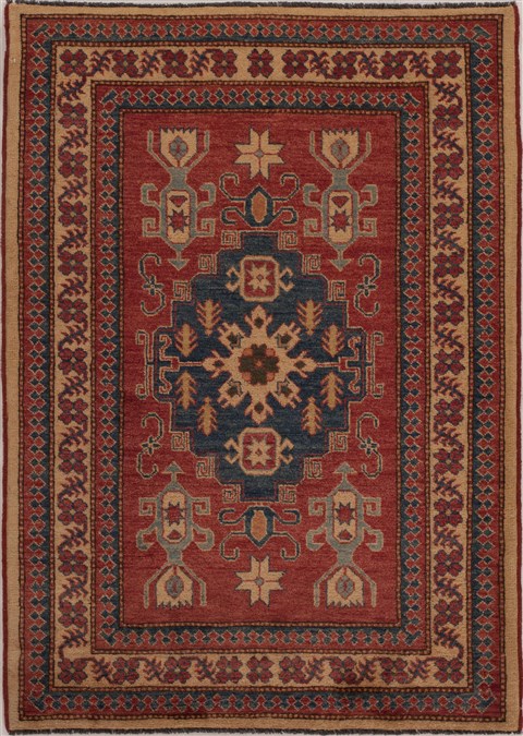 Kazak Red Hand Knotted 36 X 511  Area Rug 251-13568 Image 0