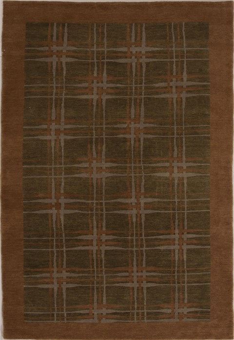 Pishavar Green Hand Knotted 58 X 82  Area Rug 251-13610 Image 0