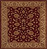 Pishavar Red Square Hand Knotted 72 X 82  Area Rug 251-13611 Thumb 0