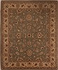 Pishavar Green Square Hand Knotted 69 X 82  Area Rug 251-13649 Thumb 0