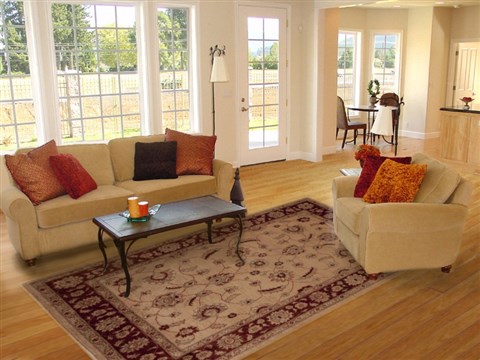 Pishavar Beige Hand Knotted 65 X 92 Area Rug 251-13660 Image 4