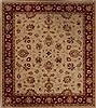 Pishavar Beige Square Hand Knotted 70 X 79  Area Rug 251-13662 Thumb 0