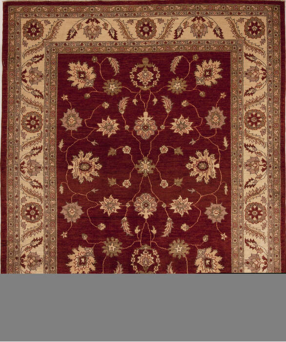 Pishavar Red Hand Knotted 66 X 79  Area Rug 251-13667 Image 0