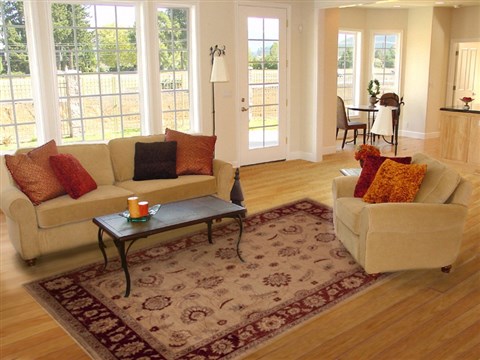 Pishavar Beige Hand Knotted 65 X 92 Area Rug 251-13669 Image 4