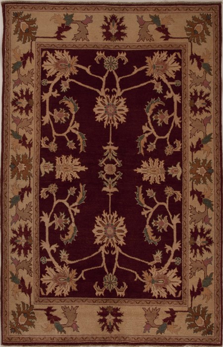 Pishavar Red Hand Knotted 48 X 72 Area Rug 251-13696 Image 0
