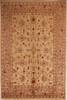 Pishavar Beige Hand Knotted 69 X 100 Area Rug 251-13703 Thumb 0