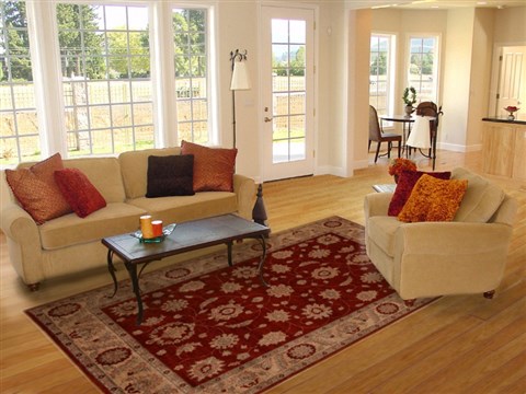 Pishavar Red Hand Knotted 611 X 103 Area Rug 251-13708 Image 4