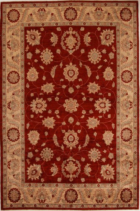 Pishavar Red Hand Knotted 611 X 103 Area Rug 251-13708 Image 0