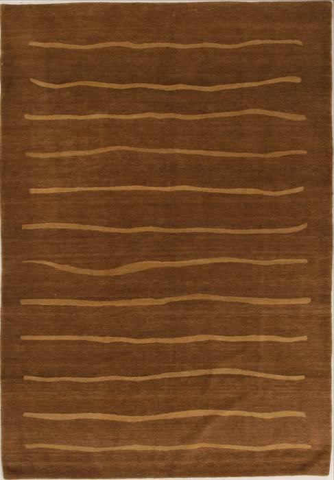 Pishavar Beige Hand Knotted 68 X 98 Area Rug 251-13709 Image 0