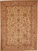 Pishavar Beige Hand Knotted 72 X 98  Area Rug 251-13711 Thumb 0