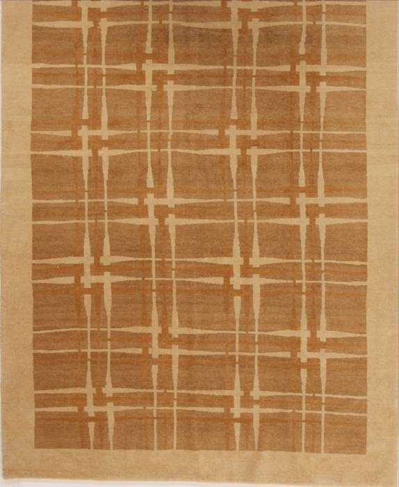 Pishavar Beige Hand Knotted 66 X 93  Area Rug 251-13717 Image 0