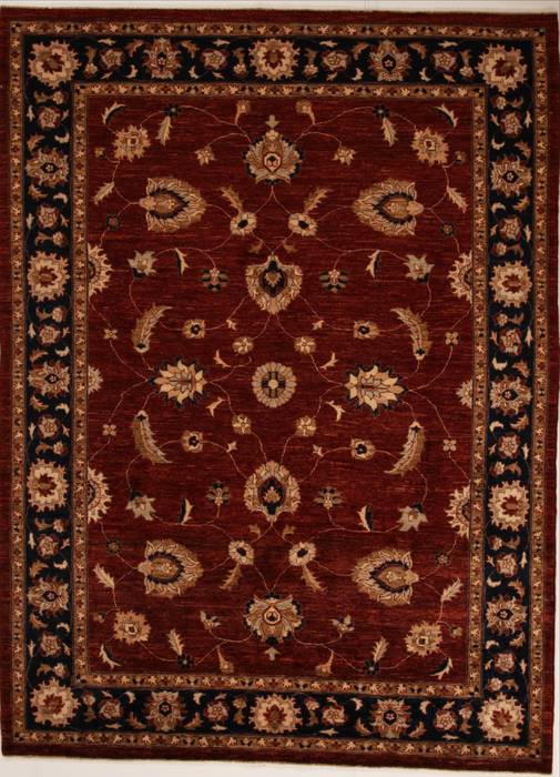 Pishavar Red Hand Knotted 70 X 96  Area Rug 251-13718 Image 0
