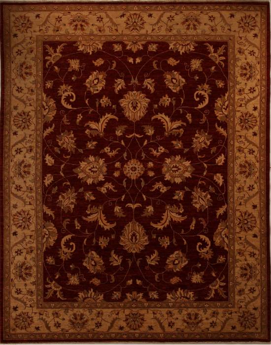 Pishavar Red Hand Knotted 80 X 99 Area Rug 251-13724 Image 0