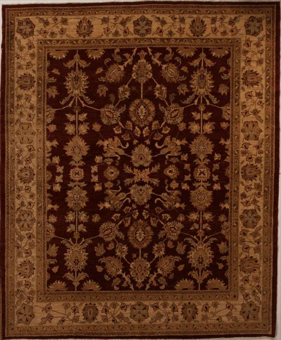 Pishavar Red Hand Knotted 83 X 100 Area Rug 251-13725 Image 0