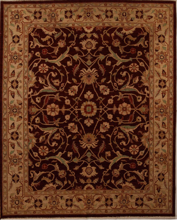 Pishavar Red Hand Knotted 80 X 99 Area Rug 251-13733 Image 0