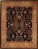 Pishavar Black Hand Knotted 80 X 102 Area Rug 251-13736 Thumb 0