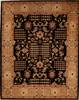 Pishavar Black Hand Knotted 80 X 102  Area Rug 251-13736 Thumb 0