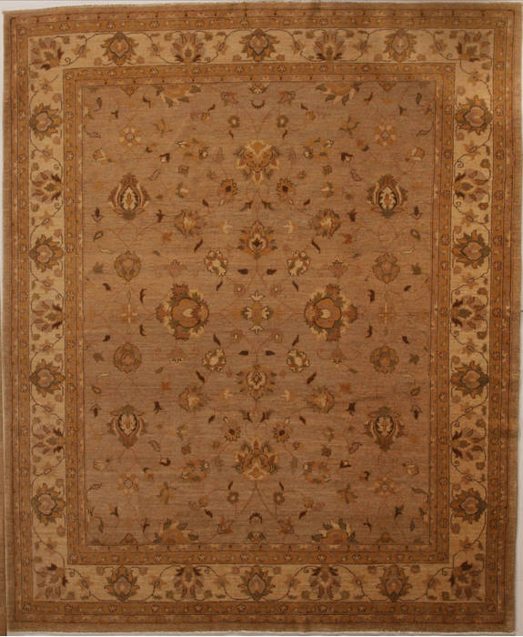 Pishavar Beige Hand Knotted 80 X 911 Area Rug 251-13756 Image 0