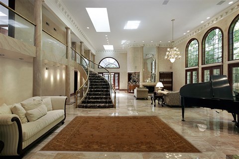Pishavar Beige Hand Knotted 82 X 99 Area Rug 251-13758 Image 1