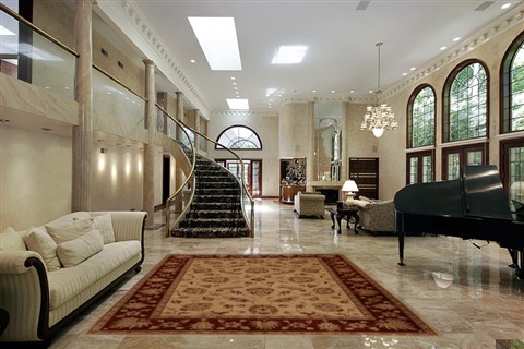 Pishavar Beige Hand Knotted 82 X 99 Area Rug 251-13786 Image 1