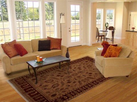 Pishavar Beige Hand Knotted 70 X 99  Area Rug 251-13789 Image 4