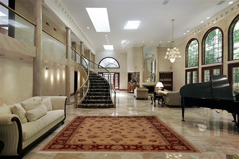 Pishavar Beige Hand Knotted 82 X 99 Area Rug 251-13796 Image 1