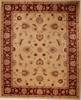Pishavar Beige Hand Knotted 82 X 99 Area Rug 251-13796 Thumb 0