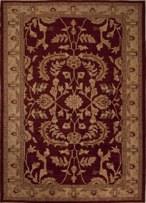Pishavar Red Hand Knotted 68 X 93  Area Rug 251-13807 Image 0