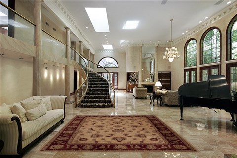 Pishavar Beige Hand Knotted 79 X 99  Area Rug 251-13813 Image 1