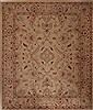 Pishavar Beige Hand Knotted 79 X 96  Area Rug 251-13814 Thumb 0