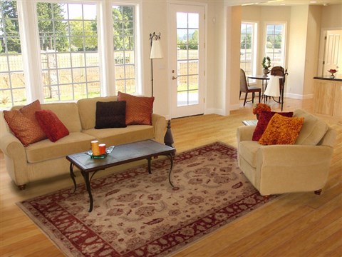 Pishavar Beige Hand Knotted 70 X 99 Area Rug 251-13816 Image 4