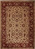 Pishavar Beige Hand Knotted 70 X 99  Area Rug 251-13816 Thumb 0