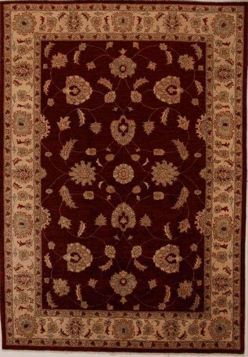 Pishavar Red Hand Knotted 68 X 93  Area Rug 251-13827 Image 0