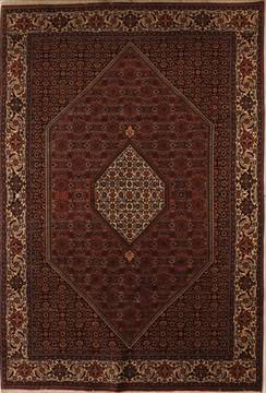 Persian Bidjar Red Rectangle 7x10 ft Wool Carpet 13832