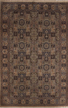 Nain Beige Hand Knotted 7'1" X 10'11"  Area Rug 251-13834