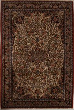 Bidjar Beige Hand Knotted 7'2" X 10'7"  Area Rug 251-13843