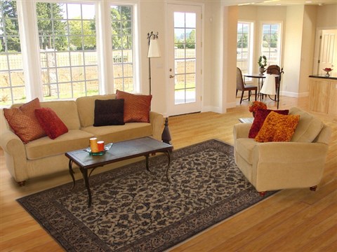Nain Beige Hand Knotted 68 X 105 Area Rug 251-13844 Image 4