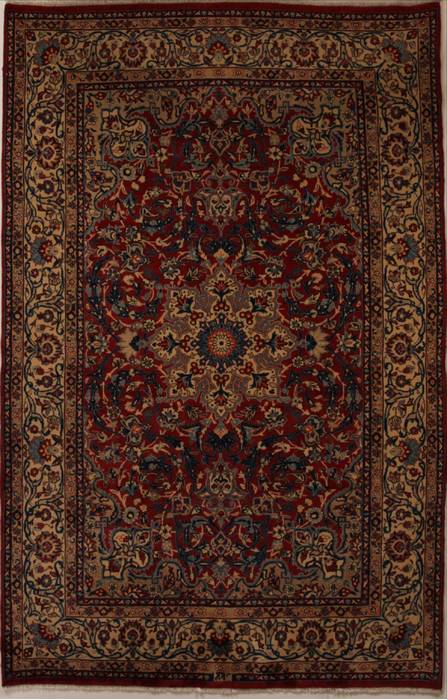 Yazd Red Hand Knotted 64 X 910  Area Rug 251-13852 Image 0