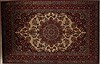 Sarouk Beige Hand Knotted 67 X 102  Area Rug 251-13853 Thumb 0