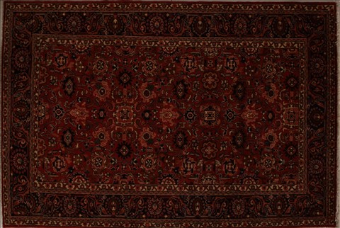 Hamedan Red Hand Knotted 610 X 102 Area Rug 251-13860 Image 0
