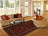 Hamedan Red Hand Knotted 70 X 101 Area Rug 251-13863 Thumb 4