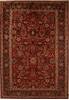 Hamedan Red Hand Knotted 70 X 101 Area Rug 251-13863 Thumb 0