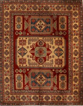 Pakistani Kazak Red Rectangle 10x12 ft Wool Carpet 13871